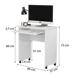 Escrivaninha Pc e Notbook Cor Branca - 3