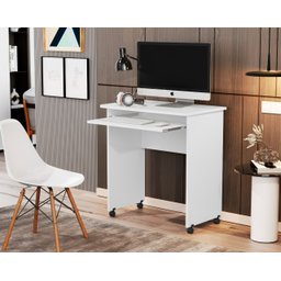 Escrivaninha Pc e Notbook Cor Branca - 1