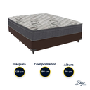 Ver imagem 3 de Cama Box Viúvo Marrom e Colchão Airtech 100 D33 Ortobom
