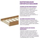 Ver imagem 5 de Cama Auxiliar para Camas Aria Casatema MadeiraOriginals Marrom/Nogueira