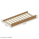 Ver imagem 2 de Cama Auxiliar para Camas Aria Casatema MadeiraOriginals Marrom/Nogueira