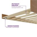 Ver imagem 4 de Cama Auxiliar para Camas Aria Casatema MadeiraOriginals Marrom/Nogueira