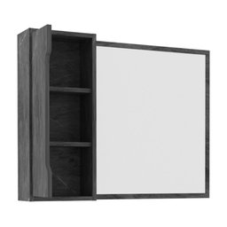 Espelheira para Banheiro Flex 80cm com 1 Porta Multimóveis CR10116 Mármore Lunar - 5