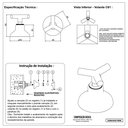 Ver imagem 6 de Acabamento Registro Pressão e Gaveta Preto Fosco Padrão Deca