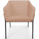 Ver imagem 3 de Kit 3 Cadeiras para Sala de Jantar Estar Living Olívia L02 Linho Rosê - Lyam Decor