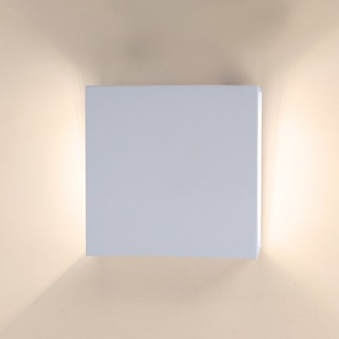 Mini Arandela Led Branca 3w 2 Fachos 3k 270lm Ip66 Bivolt