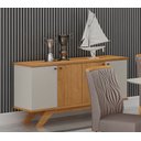 Ver imagem 2 de Buffet Ilhéus 150cm 4 Portas 1 Gaveta Cinamomo/Off White