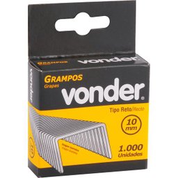 Grampo 10mm reto para grampeador com 1000 peças - Vonder - 2