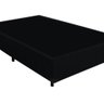 Base Box Casal Viúva Crisle Sintético Preto 128x188x30 - 2