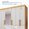 Guarda-roupa 8 Portas 4 Gavetas com Espelho e com Pé Andara Soft - 7