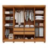 Guarda-roupa 8 Portas 4 Gavetas com Espelho e com Pé Andara Soft - 4