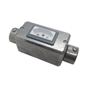 Tomada 10a Tramontina Condulete C Alumínio 3/4"