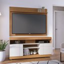 Ver imagem 2 de Rack para Sala Bancada de Tv 47 Pol 136cm Ariele Freijó/off White C04 - D’Rossi