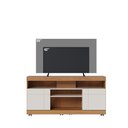 Ver imagem 4 de Rack para Sala Bancada de Tv 47 Pol 136cm Ariele Freijó/off White C04 - D’Rossi