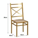 Ver imagem 2 de Cadeira Buffet Reforçada Empilhável Alta Resistência 150 Kg