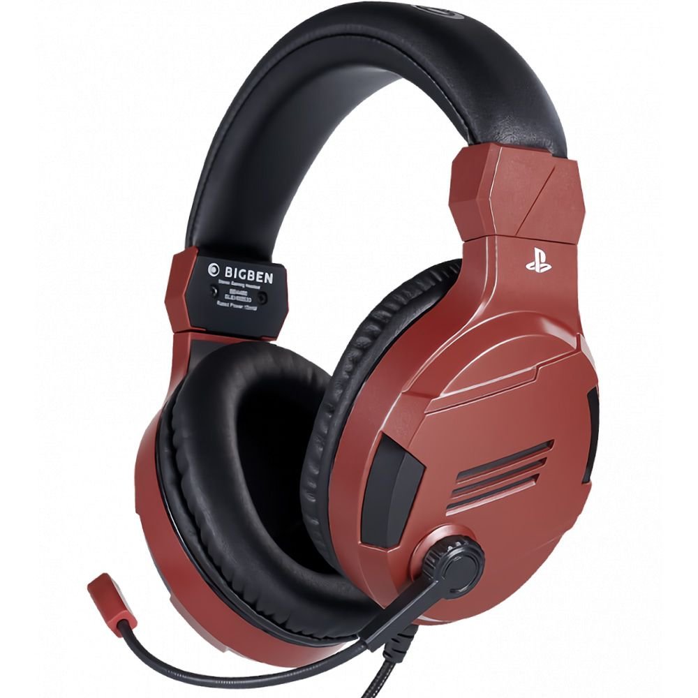 Fone de Ouvido Gamer Bigben V3 Estereo para Playstation 4 - Vermelho ...