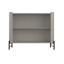 Ver imagem 3 de Buffet Aparador 98,5cm Porta Sextavada 100% Mdf Pés Metal Cor:grigio com Dourado