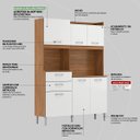 Ver imagem 7 de Armário de Cozinha 6 Portas 2 Gavetas Harmonia Demobile