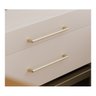 Puxador Alça para Moveis Gaveta Armario Liveri Il 955 224mm Dourado Fosco Italy Line - 8