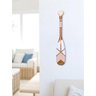 Remo Decorativo Bege 55 Cm Decoração de Parede em Madeira para Casa de Praia - 1