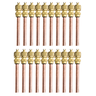 20x Válvulas Serviço Schrader 1/4 50mm Cobre Refrigeração - 1