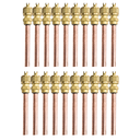 Ver imagem 1 de 20x Válvulas Serviço Schrader 1/4 50mm Cobre Refrigeração