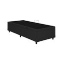 Ver imagem 1 de Base Box Baú Solteirão Blindado Corino Linhão Preto 36x108x188 An