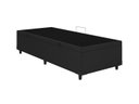 Ver imagem 1 de Base Box Baú Solteirão Blindado Corino Linhão Preto 36x108x188 An