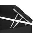 Ver imagem 3 de Base Box Baú Solteirão Blindado Corino Linhão Preto 36x108x188 An