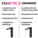 Ver imagem 2 de Torneira Monocomando Preta Bica Alta Luxo Banheiro Lavabo Pia Cuba Inovartte In59