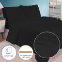 Ver imagem 2 de Edredom Casal Queen 6 Peças Leve para Verão Função Cobre Leito Preto Casa Dona