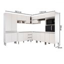 Ver imagem 4 de Armário de Cozinha Thalia 18 Portas 3 Gavetas Branco - Pnr Móveis