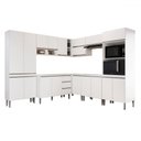 Ver imagem 2 de Armário de Cozinha Thalia 18 Portas 3 Gavetas Branco - Pnr Móveis
