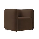 Ver imagem 3 de Poltrona Sala de Estar Decorativa Laguna Veludo K01 - D'Rossi Cor Marrom