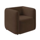 Ver imagem 1 de Poltrona Sala de Estar Decorativa Laguna Veludo K01 - D'Rossi Cor Marrom