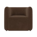 Ver imagem 4 de Poltrona Sala de Estar Decorativa Laguna Veludo K01 - D'Rossi Cor Marrom