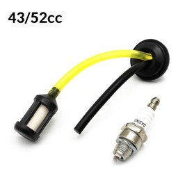 Mangueira+plug+filtro Gasolina + Vela Roçadeira Motosserra Amarelo - 2