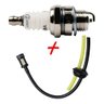 Mangueira+plug+filtro Gasolina + Vela Roçadeira Motosserra Amarelo - 4
