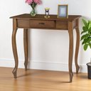 Ver imagem 1 de Aparador para Sala em Madeira Maciça com Pés Luis XV 1 Gaveta 1010 Linz Móveis  - Imbuia Glazer