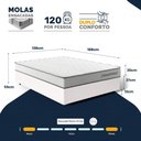 Ver imagem 2 de Cama Box Casal com Colchão de Molas Ensacadas Double Comfort 138x188x59cm