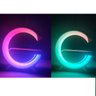 Caixa de Som Luminaria RGB Bluetooth Led Radio FM USB Carregador Induçao Celular Speaker Potente Mus - 6