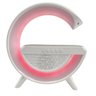 Caixa de Som Luminaria RGB Bluetooth Led Radio FM USB Carregador Induçao Celular Speaker Potente Mus - 9