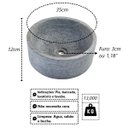 Ver imagem 3 de Cuba Bojo Pedra Sabão Sobrepor Pia Lavabo Lavatório 35x12cm Industria São Jose Af1167indsj