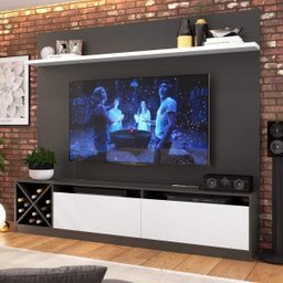 Rack com Painel Para TV até 50 Polegadas 2 Portas Adega Vicenza  - 1