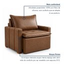 Ver imagem 5 de Kit 2 Poltronas do Papai Retrátil Base Madeira Maciça Paris