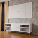 Ver imagem 6 de Rack com Painel para TV até 60 Polegadas Veneza 1 Porta 2 Prateleiras Branco - Panorama Móveis