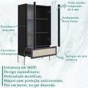 Ver imagem 3 de Cristaleira 2 Pt Vidro 1 Gvt Pes Metal 28963 Nero Artesano