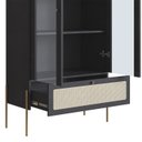 Ver imagem 6 de Cristaleira 2 Pt Vidro 1 Gvt Pes Metal 28963 Nero Artesano