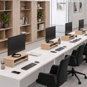 Ver imagem 4 de Kit 04 Suportes para Monitor Stand Home Office Lap 63 cm L03 Amadeirado - Lyam