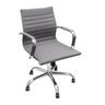 Cadeira para Escritório Baixa Esteirinha Corino com Rodizio 3301 Or Design Cinza - 1